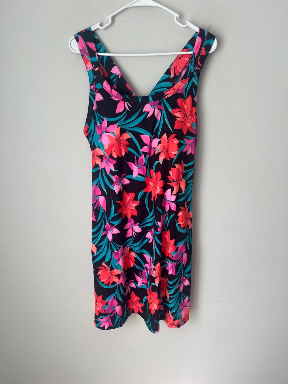 NWT ZeroXposur XL Tropical Floral Dress UPF 50+ Bra ♟️